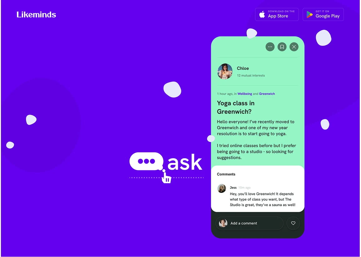 Likeminds, screen 4